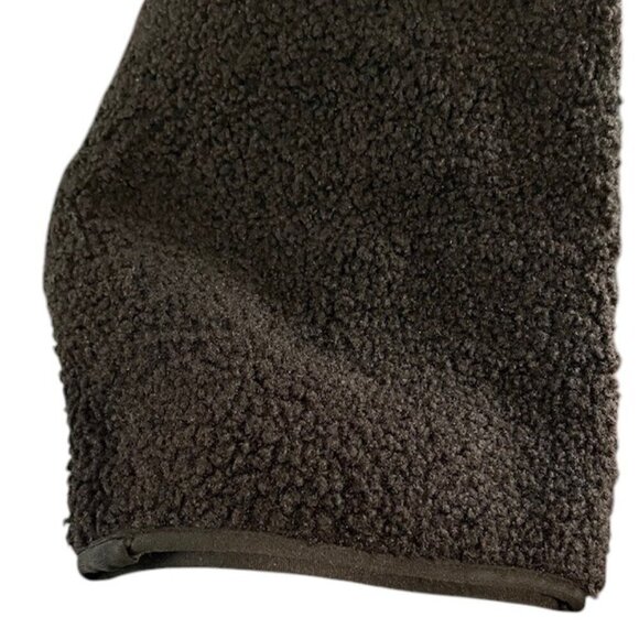 WOMAN WITHIN Black 2-in-1 Zip-Off Berber Quilted Jacket Button Down Plus Size 5X - Picture 9 of 14